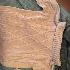 Light pink cable sweater